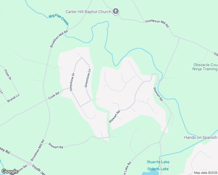 map of restaurants, bars, coffee shops, grocery stores, and more near 3232 Ridge Valley Road in Loganville