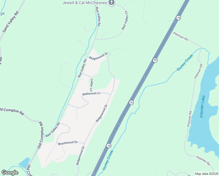 map of restaurants, bars, coffee shops, grocery stores, and more near 1045 Ridgewood Drive in Remlap