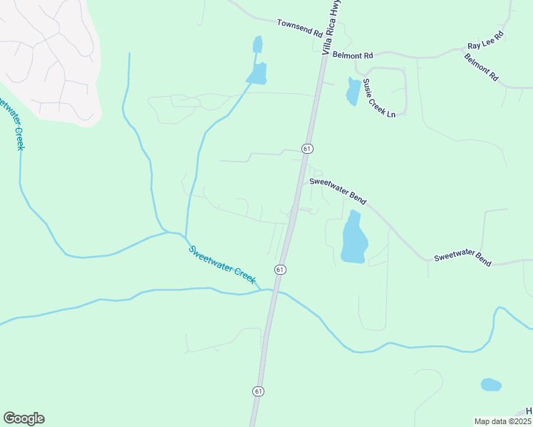 map of restaurants, bars, coffee shops, grocery stores, and more near 16 Thomas Dorsey Drive in Villa Rica