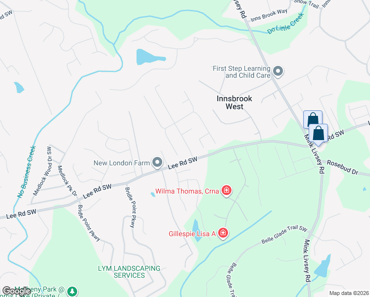 map of restaurants, bars, coffee shops, grocery stores, and more near 4360 Hillsborough Drive Southwest in Snellville