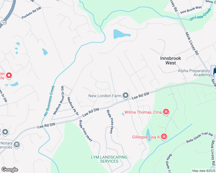 map of restaurants, bars, coffee shops, grocery stores, and more near 4291 Preserve Trail Southwest in Snellville