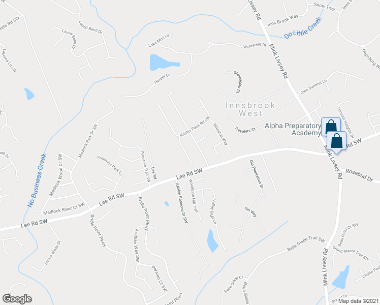map of restaurants, bars, coffee shops, grocery stores, and more near 4354 Talmadge Trace SW in Snellville