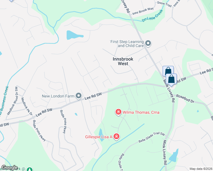 map of restaurants, bars, coffee shops, grocery stores, and more near 3854 Wheaton Court in Snellville
