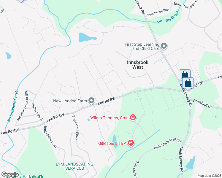 map of restaurants, bars, coffee shops, grocery stores, and more near 4360 Hillsborough Drive Southwest in Snellville