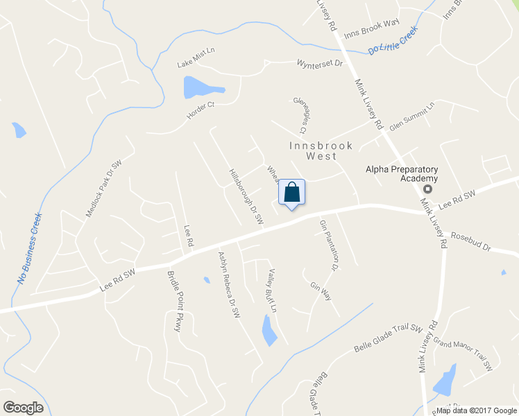 map of restaurants, bars, coffee shops, grocery stores, and more near 4360 Hillsborough Drive Southwest in Snellville