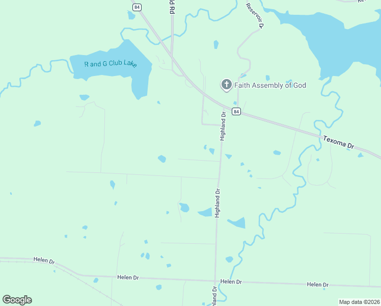 map of restaurants, bars, coffee shops, grocery stores, and more near 147 Melrose Cir in Denison