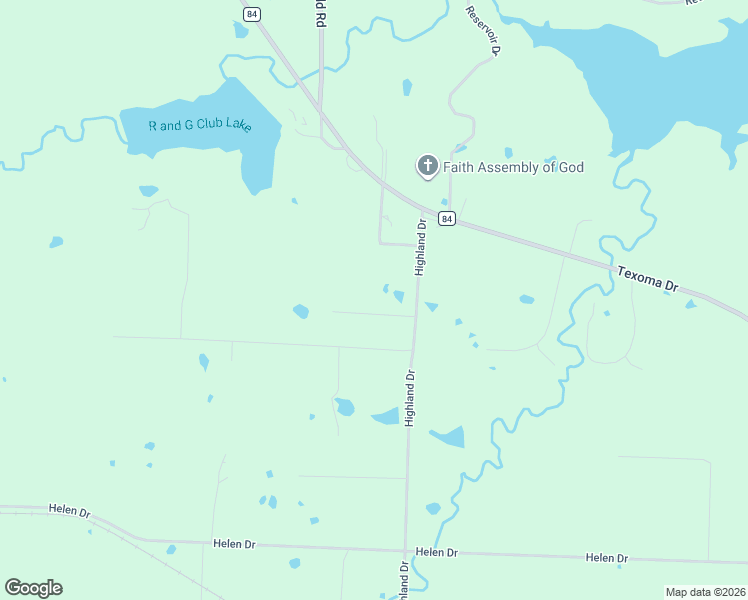 map of restaurants, bars, coffee shops, grocery stores, and more near 147 Melrose Circle in Denison