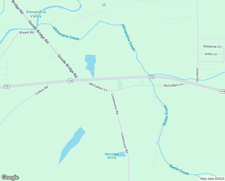 map of restaurants, bars, coffee shops, grocery stores, and more near 211 McCullars Lane in Ohatchee