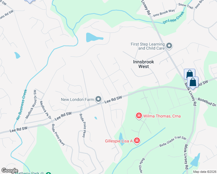map of restaurants, bars, coffee shops, grocery stores, and more near 4344 Talmadge Trace Southwest in Snellville