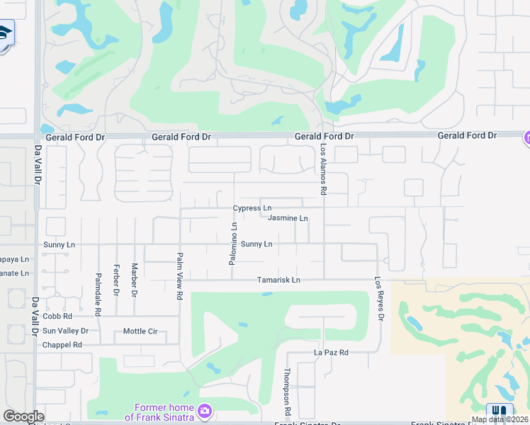 map of restaurants, bars, coffee shops, grocery stores, and more near 70800 Jasmine Lane in Rancho Mirage