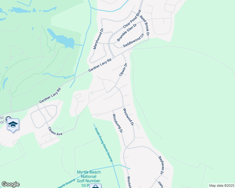 map of restaurants, bars, coffee shops, grocery stores, and more near 8805 Sparkle Court in Myrtle Beach