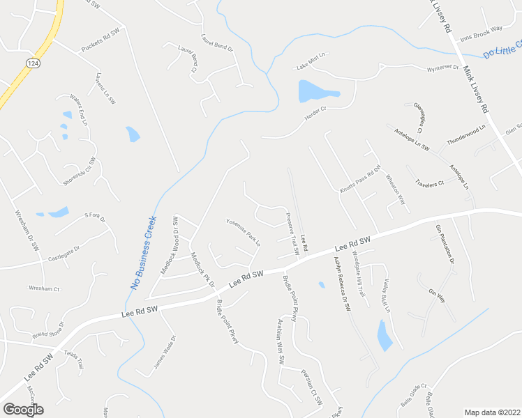 map of restaurants, bars, coffee shops, grocery stores, and more near 4181 Preserve Trail Southwest in Snellville