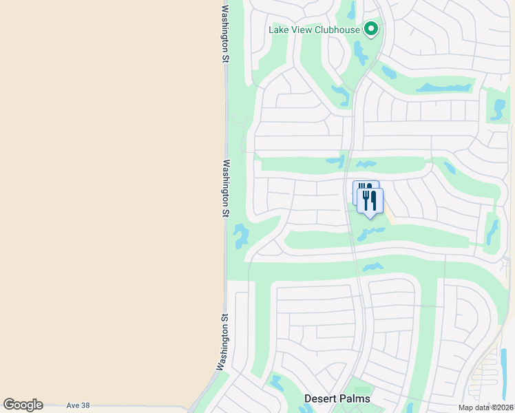 map of restaurants, bars, coffee shops, grocery stores, and more near 36574 Royal Sage Court in Palm Desert