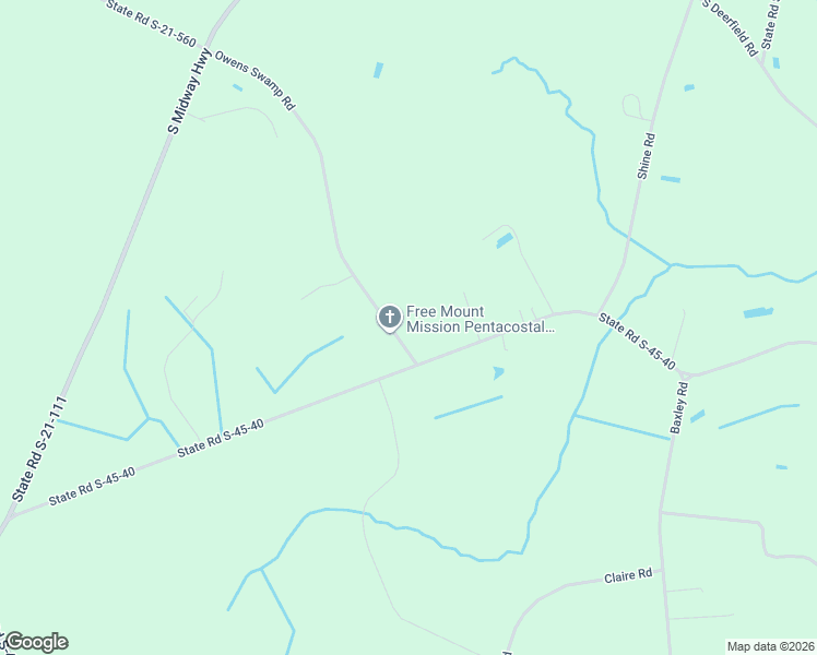 map of restaurants, bars, coffee shops, grocery stores, and more near 714 Owens Swamp Rd in Johnsonville