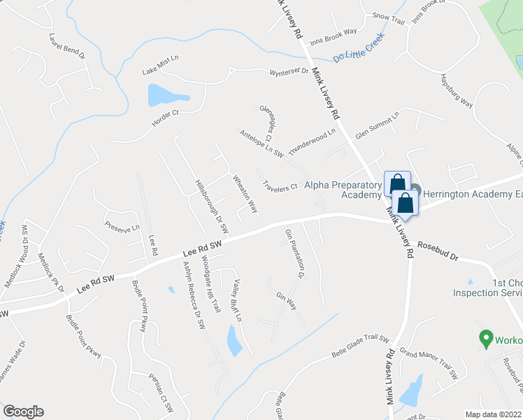 map of restaurants, bars, coffee shops, grocery stores, and more near 4392 Wheaton Way in Snellville