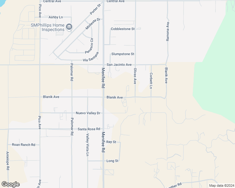 map of restaurants, bars, coffee shops, grocery stores, and more near 29120 Blanik Avenue in Nuevo