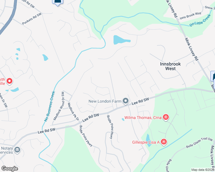 map of restaurants, bars, coffee shops, grocery stores, and more near 4246 Preserve Trail Southwest in Snellville