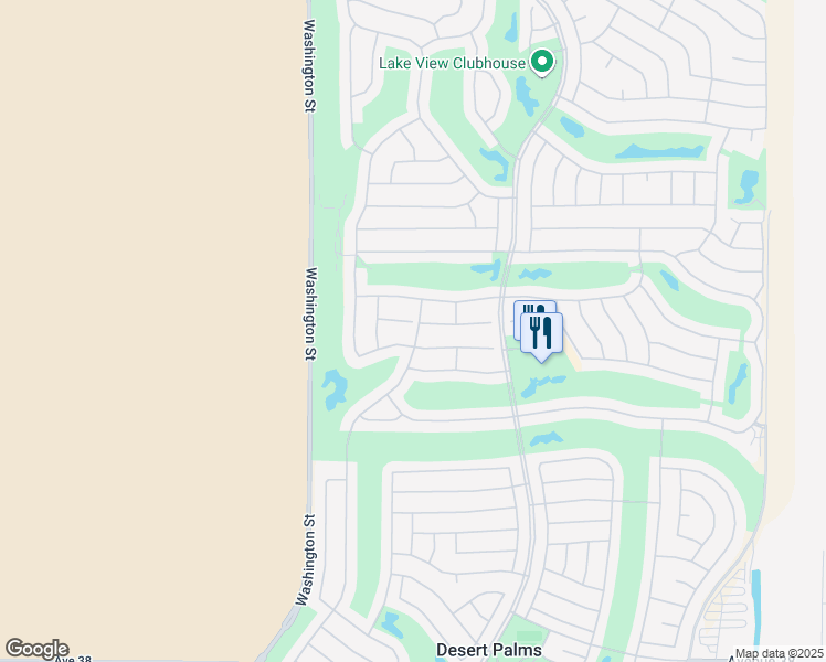 map of restaurants, bars, coffee shops, grocery stores, and more near 78185 Providence Circle in Palm Desert