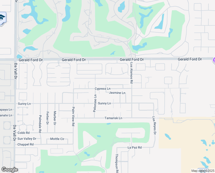 map of restaurants, bars, coffee shops, grocery stores, and more near 70790 Ironwood Drive in Rancho Mirage