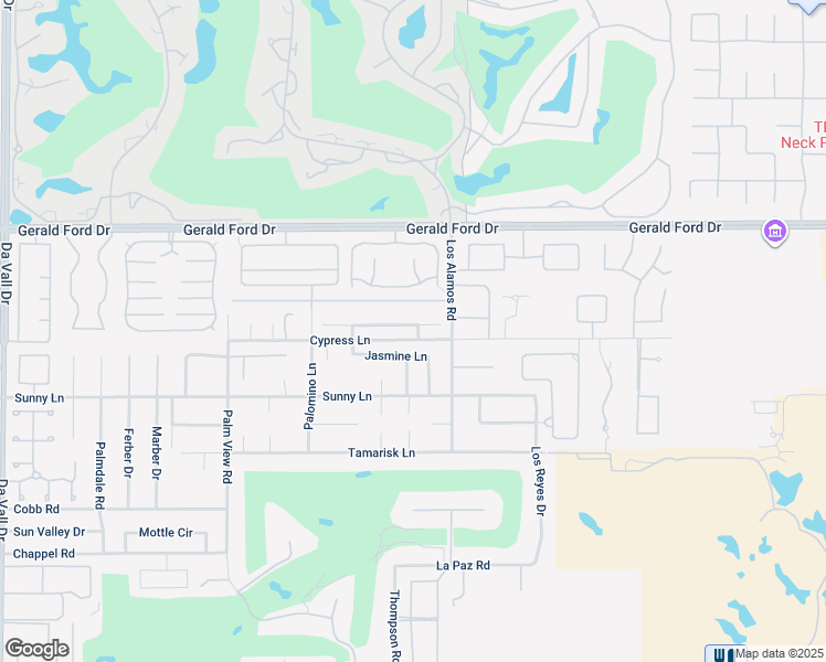 map of restaurants, bars, coffee shops, grocery stores, and more near 70920 Ironwood Drive in Rancho Mirage