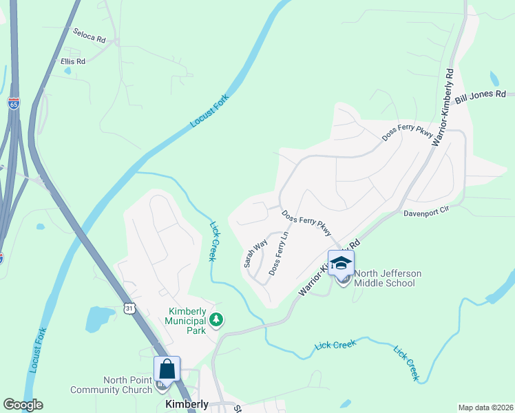 map of restaurants, bars, coffee shops, grocery stores, and more near 361 Reed Way in Kimberly