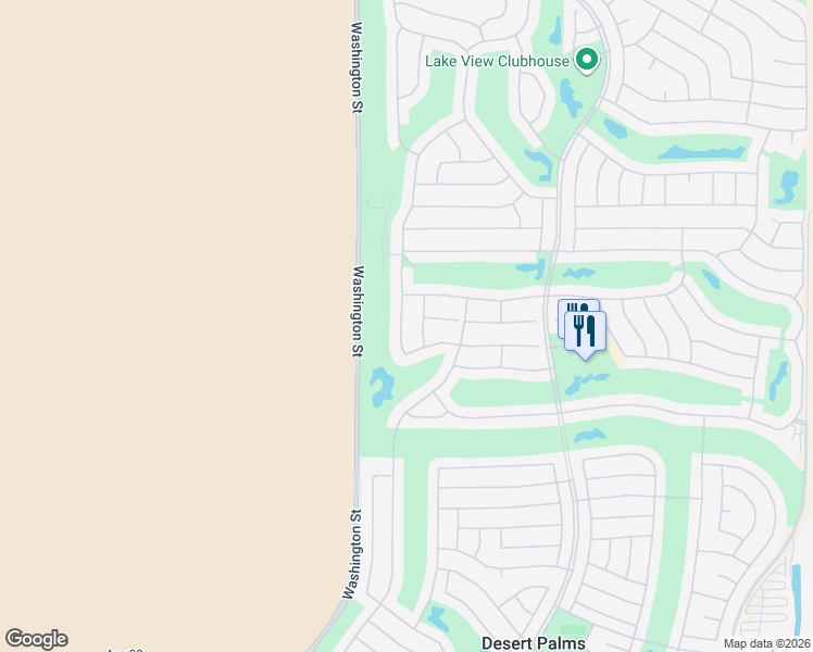 map of restaurants, bars, coffee shops, grocery stores, and more near 36514 Royal Sage Court in Palm Desert