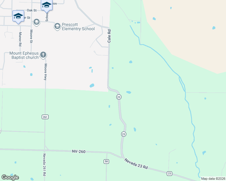 map of restaurants, bars, coffee shops, grocery stores, and more near Nevada 23 Road in Prescott