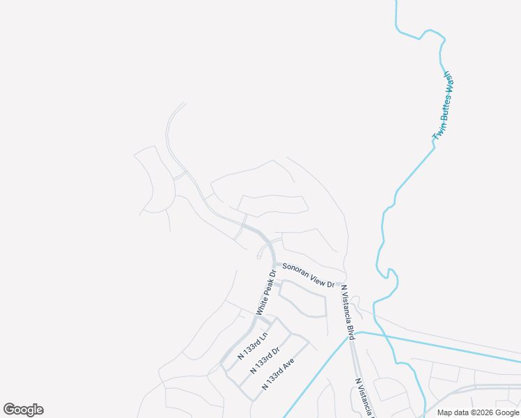 map of restaurants, bars, coffee shops, grocery stores, and more near 13309 West Red Range Way in Peoria