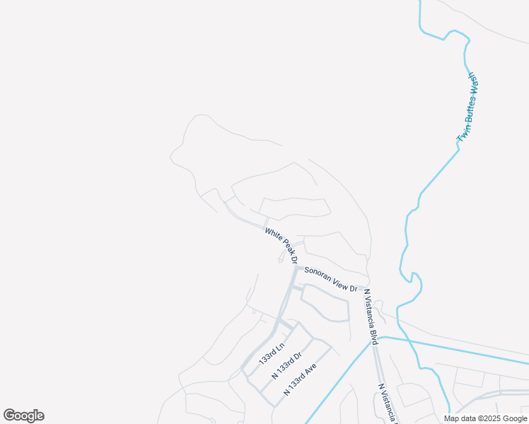 map of restaurants, bars, coffee shops, grocery stores, and more near White Peak Drive in Peoria