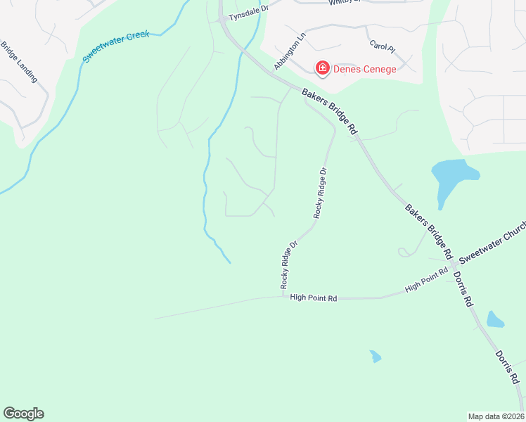 map of restaurants, bars, coffee shops, grocery stores, and more near 18 Bedford Court in Douglasville