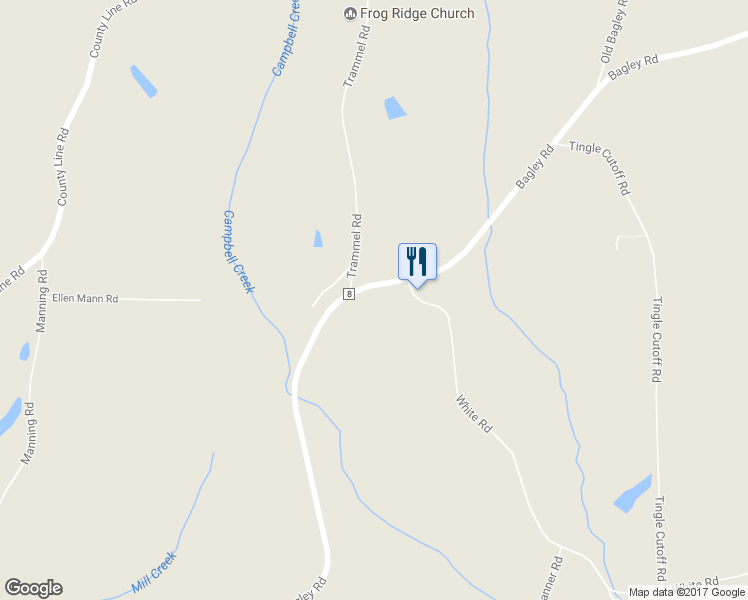 map of restaurants, bars, coffee shops, grocery stores, and more near 9389 Bagley Road in Dora