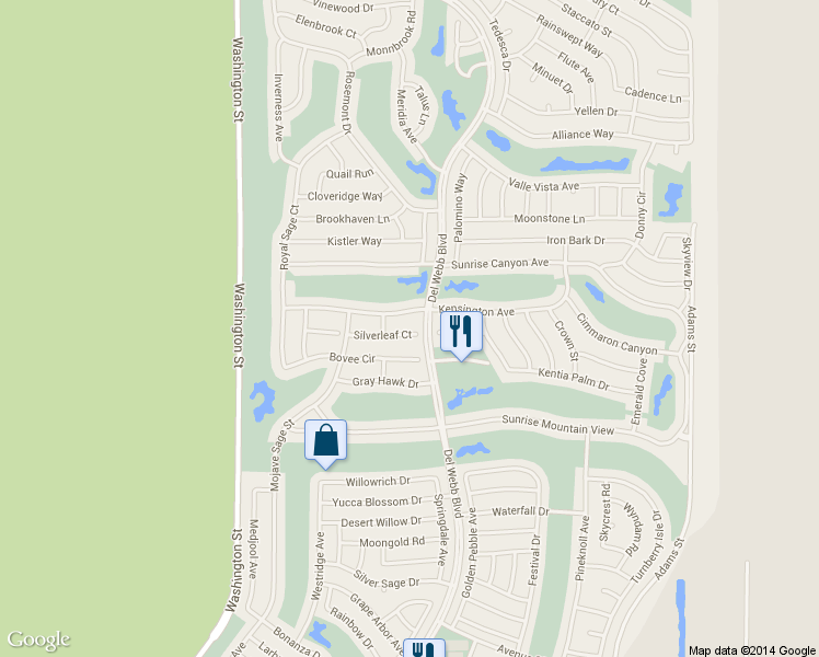 map of restaurants, bars, coffee shops, grocery stores, and more near 78328 Silverleaf Court in Palm Desert