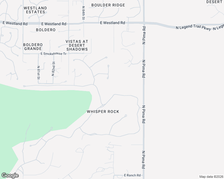 map of restaurants, bars, coffee shops, grocery stores, and more near 8634 East Whisper Rock Trail in Scottsdale