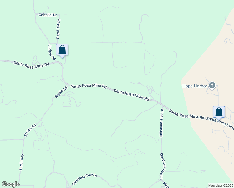 map of restaurants, bars, coffee shops, grocery stores, and more near 19586 Santa Rosa Mine Road in Perris