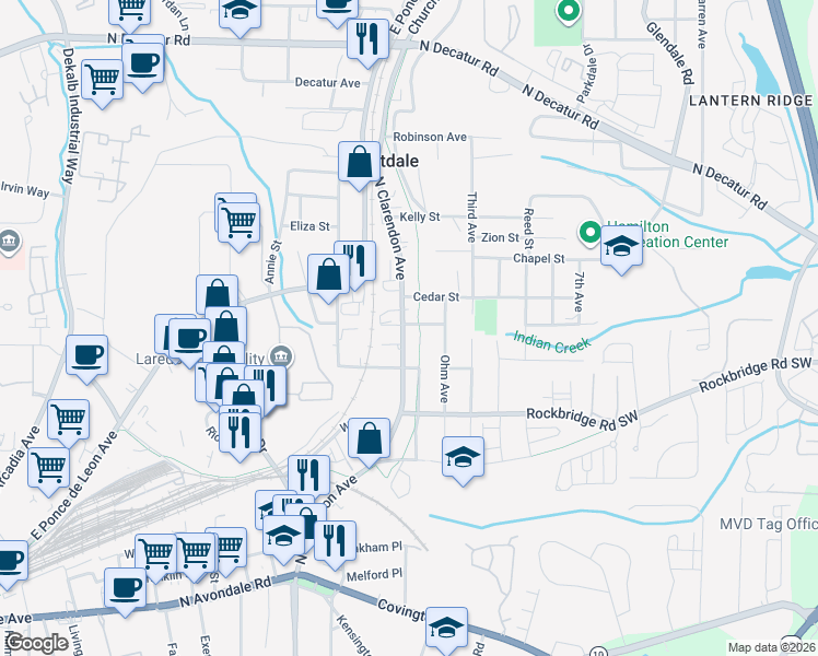 map of restaurants, bars, coffee shops, grocery stores, and more near 339 Walnut Street in Scottdale