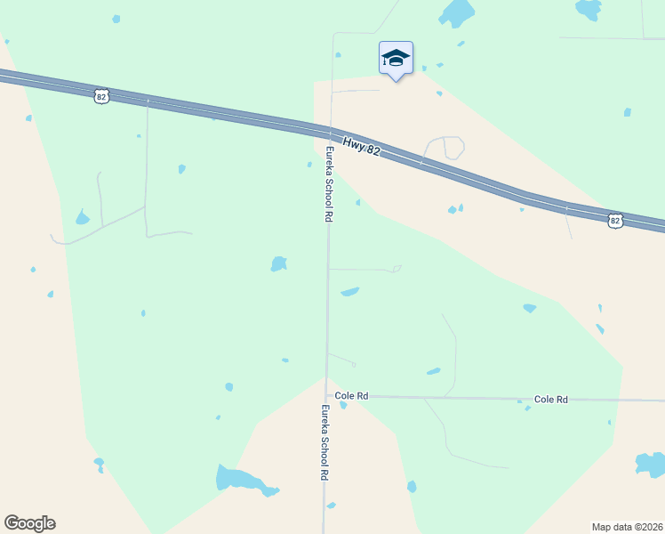 map of restaurants, bars, coffee shops, grocery stores, and more near 3460 Eureka School Road in Nocona