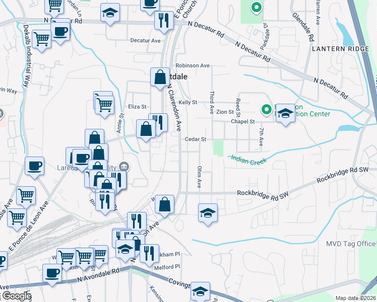map of restaurants, bars, coffee shops, grocery stores, and more near 339 Walnut Street in Scottdale