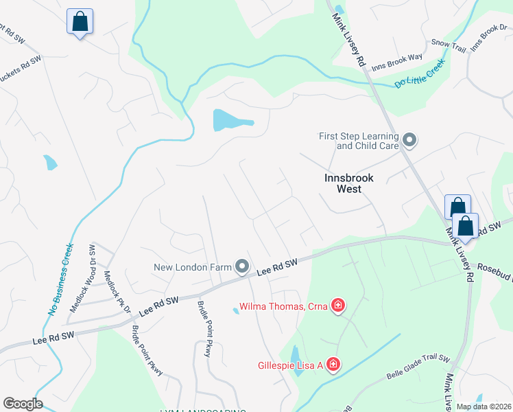 map of restaurants, bars, coffee shops, grocery stores, and more near 4285 Hillsborough Drive Southwest in Snellville