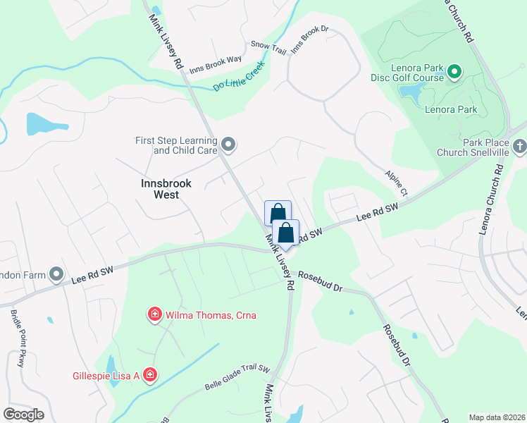 map of restaurants, bars, coffee shops, grocery stores, and more near 4411 Quinton Hill Court in Snellville