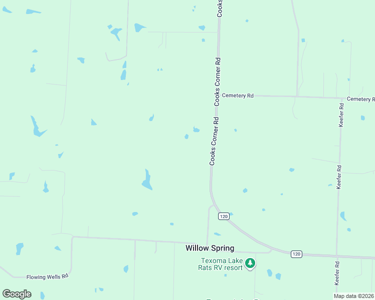 map of restaurants, bars, coffee shops, grocery stores, and more near 265 Cooks Cor in Pottsboro