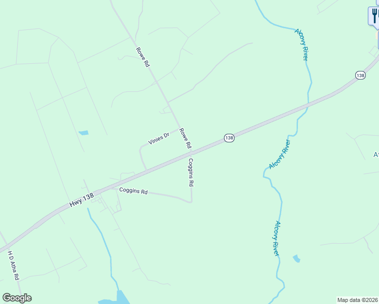 map of restaurants, bars, coffee shops, grocery stores, and more near Rowe Road in Monroe