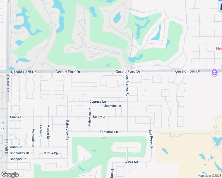 map of restaurants, bars, coffee shops, grocery stores, and more near 37 San Marino Circle in Rancho Mirage