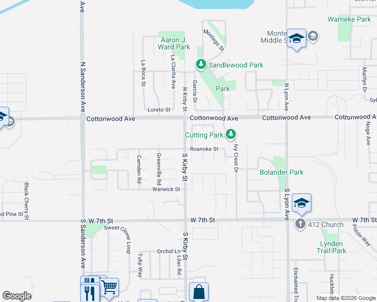 map of restaurants, bars, coffee shops, grocery stores, and more near 258 Holsteiner Circle in San Jacinto