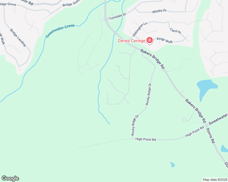 map of restaurants, bars, coffee shops, grocery stores, and more near 99 Shefield Place in Douglasville