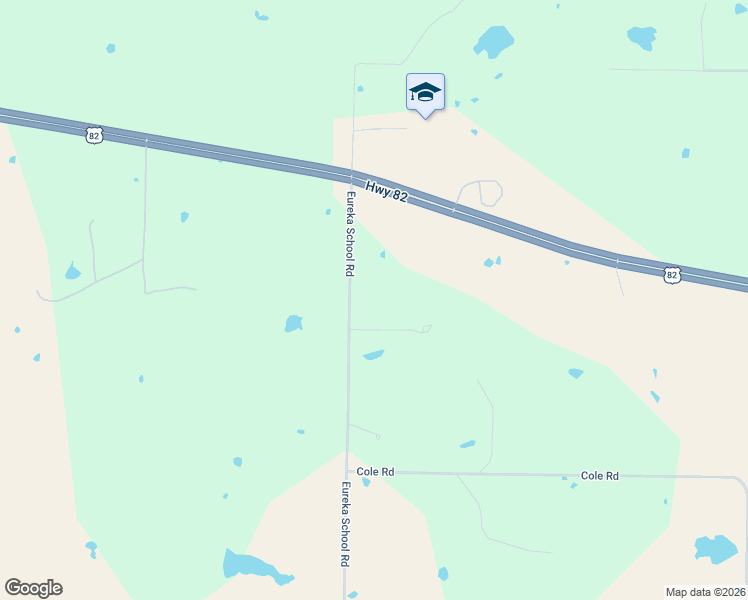 map of restaurants, bars, coffee shops, grocery stores, and more near 3460 Eureka School Road in Nocona