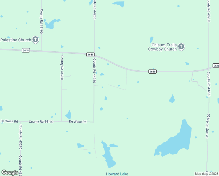 map of restaurants, bars, coffee shops, grocery stores, and more near 138 County Road 44300 in Powderly
