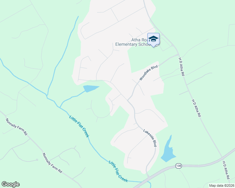 map of restaurants, bars, coffee shops, grocery stores, and more near 4025 Lakeside Boulevard in Monroe