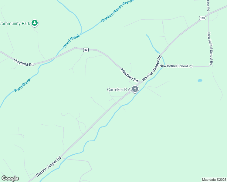 map of restaurants, bars, coffee shops, grocery stores, and more near 1801 Gurley Drive in Warrior