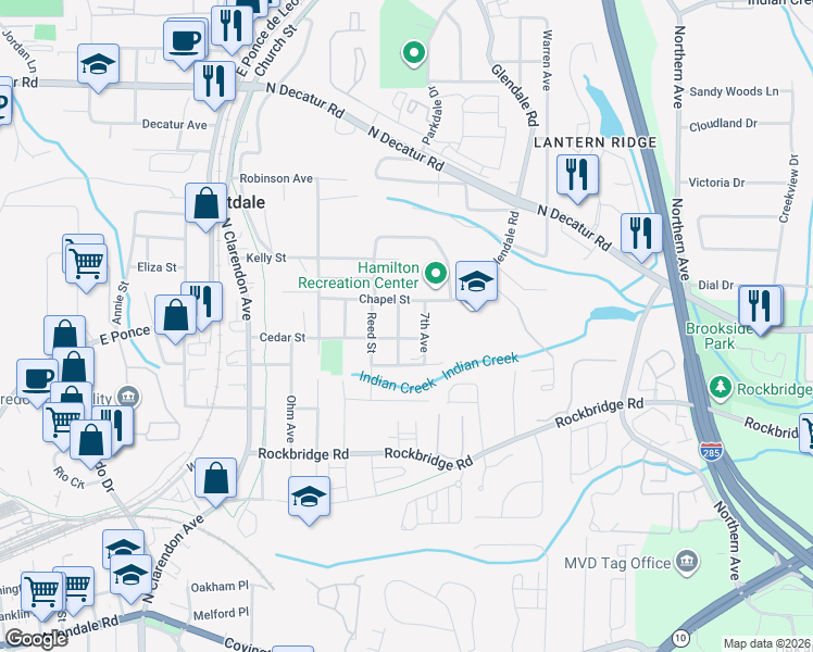 map of restaurants, bars, coffee shops, grocery stores, and more near 364 7th Avenue in Scottdale