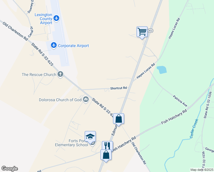 map of restaurants, bars, coffee shops, grocery stores, and more near 146 Shortcut Road in Pelion